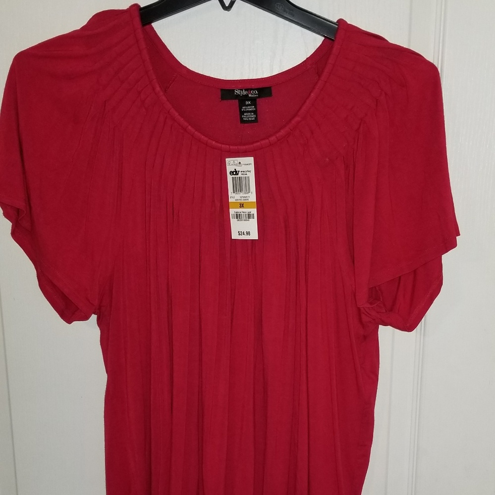 Red top size 3x Style& Co